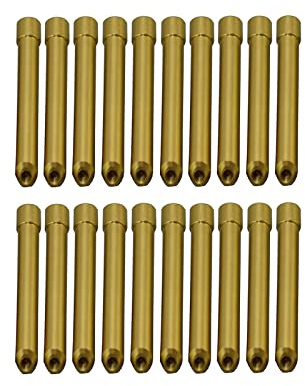 RIVERWELD WIG - Langer Keilkollektor Wolframadapter Gassparer 3C418GS 3,2 mm Lochdurchmesser für DB SR WP 17 18 26 TIG - Schweißbrenner, Packung zu 20