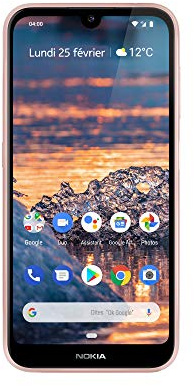 Nokia 4.2 Smartphone Android Pie UK senza sim da 5,7 con 3 GB di RAM e 32 GB di spazio di archiviazione, rosa (ricondizionato)