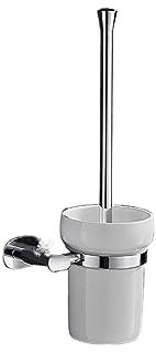 AQUETI Brosse WC Ensemble Brosse WC et Support, Support Mural for Brosse WC, Parfait for Nettoyer et récurer Les sols de la Salle de Bain pour Salle de Bain
