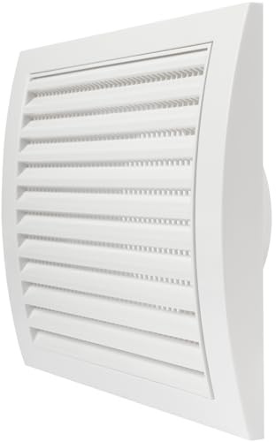 Repa Market Rejilla de ventilación de 125 mm color blanco - rejilla de ventilación robusta - cubierta de ventilación HVAC, cubierta de conducto de escape, campana extractora
