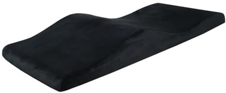 Matratzenauflage aus Memory-Schaum, für Wimpernverlängerungen, gebogenes Design, Schönheitsmatratze (70 cm Breite, schwarz), ideal für Salon und Spa