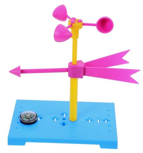Holibanna Wind Vane Educational Kit Weather Experiments for Engaging Stem Learning Tool Fun Science Project for Classroom Use Develop Creativity Problem Solving Skills
