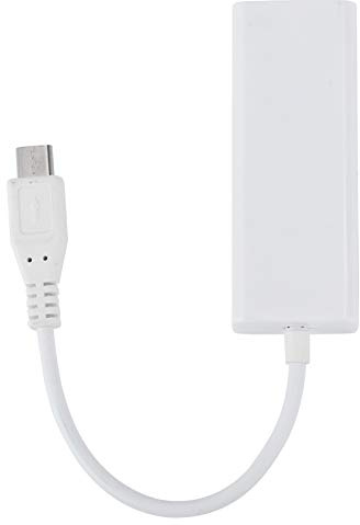 TICFOX Micro USB zu RJ45 Ethernet Adapter, USB 2.0 zu 10/100Mbps Ethernet Anschluss zur Erweiterung von Laptops und PCs