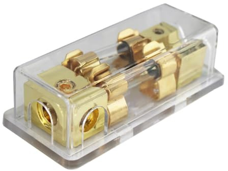 SILENRADAWN 1pezzi Portafusibil Audio per Auto Base per Fusibile Filo Design Trasparente per Visualizzare stato Fusibile Installazione Semplice Copertura