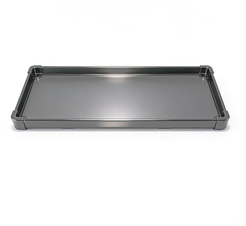 Aluminum Alloy Kick Drawer Shoe Storage Organizer No Drill Installation Black 15.94×12.20 inch Space Saving Modular Tray Cabinet Baseboard Entryway(/410)