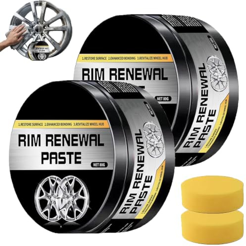 Pâte de rénovation de jantes,pâte d'entretien et de restauration des roues (2 Pcs)