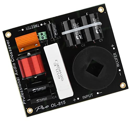 Stylebest Diviseur de Fréquence à 2 Voies Filtre croisé Diviseur de Haut-Parleur Professionnel pour Audiophiles avec Inducteur Haute Puissance et Condensateurs en Polypropylène