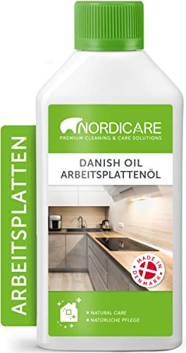 Nordicare [500ml] Arbeitsplattenöl lebensmittelecht für Küchenarbeitsplatte I Arbeitsplatten Öl zum Holzschutz in der Küche I Arbeitsplatte Holzöl