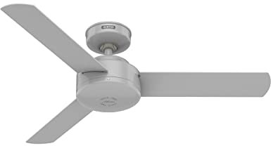 Hunter Presto, Indoor, Ceiling Fan, No Light, Modern, 44 inch, Dove Grey