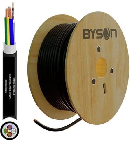 CARBYNEX EV MAX - POWER AND DATA COMBINED - 3 CORE PLUS CAT5E (UN-ARMOURED-FLEXIBLE, 3X6MM + CAT5E)
