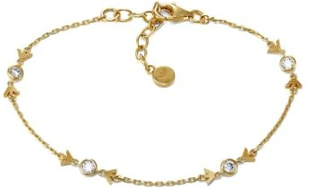 Emporio Armani Damen Gold Ton Sterling Silber mit Karabinerverschluss Armband
