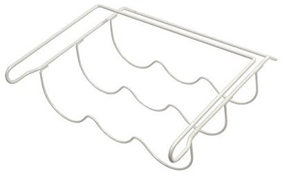 Invero® Universal White Kitchen Fridge Bottle and Wine Rack Shelf (326mm x 326mm) - Ideal Space Saver