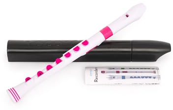 Nuvo N320RDWPK - Grabadora Plus con borde rosa, color blanco