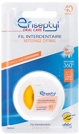 Efiseptyl - Fil Interdentaire Nettoyage Optimal - Technologie Expansible - Nettoyage 360° - Bobine de 40m