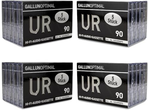GALLUNOPTIMAL UR90 audiocassette 90 min. cassetta vuota, confezione da 20