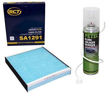 Filtre d'habitacle SA1291 + nettoyant PETEC pour climatisation