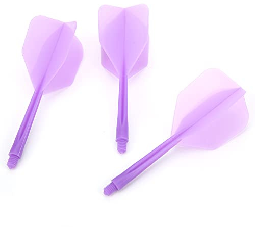 Dart Shafts and Flights, 2BA Dart Shaft and Flights Dart Shafts and Flights Combo mit 3 X integrierten Dart und Flights für 2BA Dart Barrels mit Gewindedurchmesser(Violett)