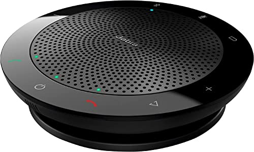 Jabra Speak 510 UC Portable USB & Bluetooth Speakerphone – Easy Setup, Portable Speaker for Holding Meetings Anywhere with Outstanding Sound Quality (510 7510-209)