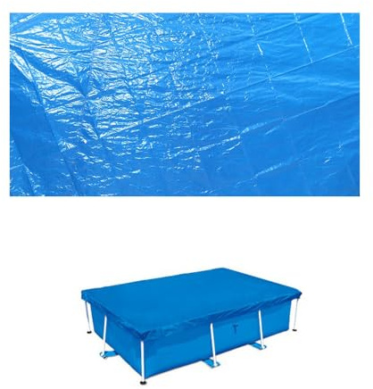 Paddling Pool Cover, 450 * 220CM Solar Pool Cover, Ground Swimming Pool Covers, Pool Solar Cover Rainproof Dust Covers Protection Cloth, in Different Sizes Round Or Rectangular