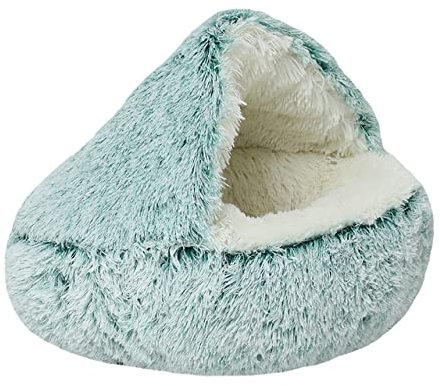 2 In 1 Haustier Hund Katze Bett Runde Plüsch Katze Warme Bett Haus Weiche Lange Plüsch Bett Für Kleine Hunde Katzen Nest Donut Wärmende Schlafen Bett