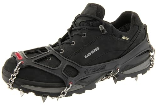 Kahtoola MICROspikes Footwear Traction for Winter Trail Hiking & Ice Mountaineering - Black - XX-Large
