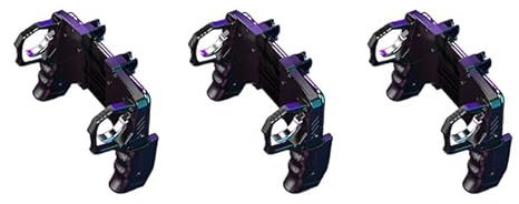 Sollee 3 Ayudante de Juego para móvil K21 Mando de Juego móvil de 4 gatillos Mando de Juego de 4 Dedos Mando de Juegos para mó l