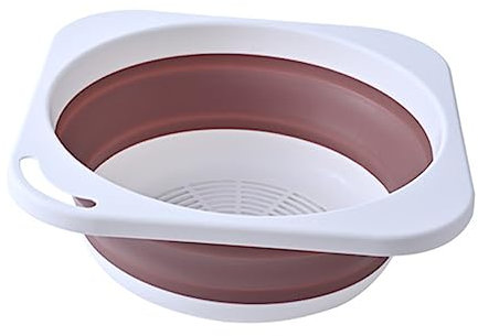 Hoement Basin Pliant Multifonctionnel Lavabo De Salle De Bain Bassin De Lavage Pour Légumes Bassin De Rangement Portable Moyenne