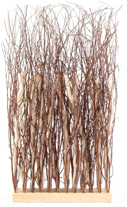 DESIGN DELIGHTS WEIDENBÜNDEL Twigs | 78x40cm, Weidenholz | Natur Sichtschutz, Zweige Stellwand, Äste Trennwand, Raumtrenner, Deko Gras, Weiden Zweige Deko