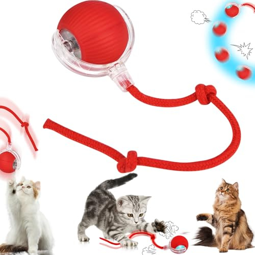 Smart Cat Toy Ball, Doggo Comfy Ball, Interactive Rolling Ball, Chewie Viral Rolling Ball, Electric Cat Toy Bal-l, Self-Entertainment Ca-t Ball, Palla Rotante Automatica A 360° Per Gatti E Cani