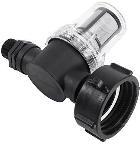 Parliky Garden Ball Valve and Ton Barrel Filter Connector 1/2 Inch External Thread Water Hose Joint for Outdoor Garden Supplies