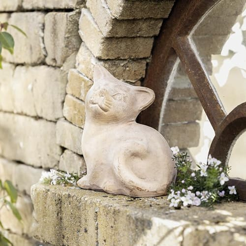 Figur Kitty-Cat, Terracotta, schwere Qualität Maße: Höhe 18 cm