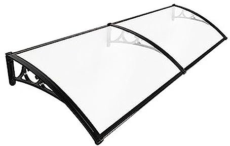 Türüberdachung aus Polycarbonat, Eingang, Außentürüberdachung, Terrassenüberdachung für Fenster, Terrasse, Dach (Größe: 280 x 100 cm)