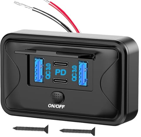 Adaptador automático de socket | Cargador rápido para coche | Socket multipuerto rápido y portátil, gadgets automáticos, accesorios para dispositivos móviles para el viaje diario