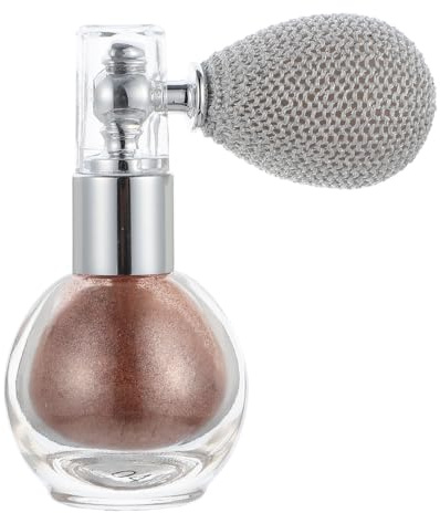 Glitzerpudersprühflasche aus Kunststoff und Glas Weiß | Club und Showeinsatz, Leicht zu Bedienen, Sprühfunktion für Highlighter Puder