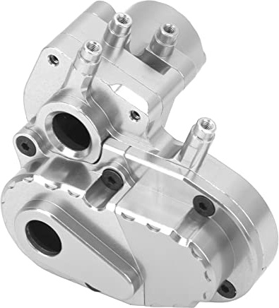 Cryfokt RC Car Växellåda Skal Exakt Form Uppgraderingsdel för AXIAL Capra 1.9 UTB, för AXIAL SCX6 1/16 RC Bilar (Silver)