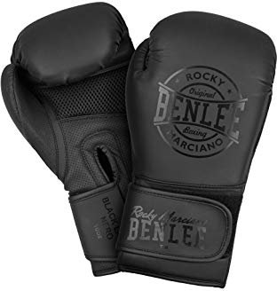 BENLEE Boxhandschuhe aus Kunstleder (1Paar) Black Label Nero Black 10 oz