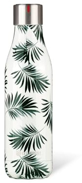LES ARTISTES Paris A-6522 Bottle'Up, 500 ml, Gourde isotherme sans BPA, Réutilisable, Garde au chaud 12h et au froid 24h, Acier Inoxydable, Design Seychelles