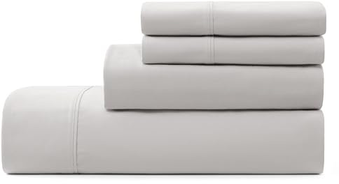 UGG 01331 Alahna King Bed Sheets and Pillowcases 4-Piece Set Sleep in Luxury Machine Washable Deep Pockets Wrinkle-Resistant Silky Cooling Technology for All-Season Comfort, King, Stone
