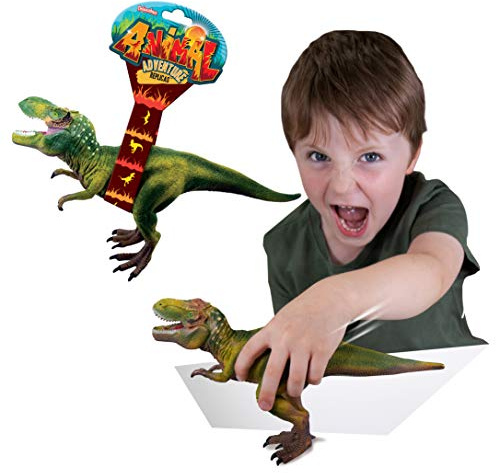 Deluxebase Réplica Aventura Animal - Tiranosaurio Rex Réplica de Juguete con la Figura de Dinosaurio. Juguete con la Figura de Animal jurásico de Gran tamaño para niños
