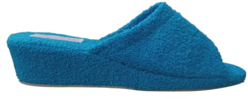 Ciabatte Spugna Aperte Bagno Donna Antiscivolo Zeppa 4 cm Leggere Interno Sughero (Celeste, numeric_40)