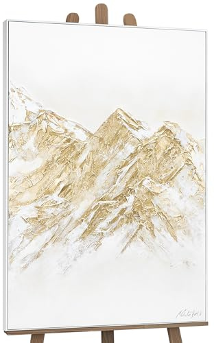 YS-Art Abstrakt XXL Acrylbild auf Leinwand Zugspitze handgemalte Berge