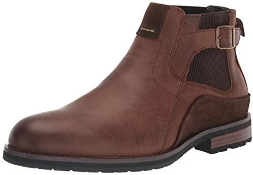 Stacy Adams Homme Oskar Bottes avec Boucle Bottine Chelsea, Marron Crazyhorse, 41 EU