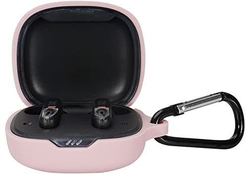 GIOPUEY Cilicone Case Compatible with JBL Wave Flex, Ultra-thin soft Cover, Slim-Fit,Anti-Fall,Not Easy to Dirty - Pink