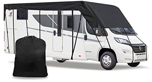Funda de techo de protección para camping coche, 210D, impermeable, lona de caravana, 6,5 x 3 metros/21 x 10 pies, lona de protección de techo para caravanas (6,5 x 3 m/255 x 118 pulgadas)