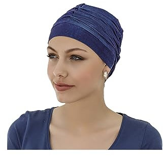 fashy Turban mit Viskoseanteil (aus Bambus Zellstoff), mit Vollumeneffekt, Ultra Soft, blau