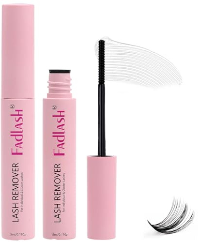 Fadlash Eyelash Glue Remover Pinkbody Low Irritation for Sensitive Skin Lash-Remover Oil Individual Eyelash Extension Cleanser 5ml