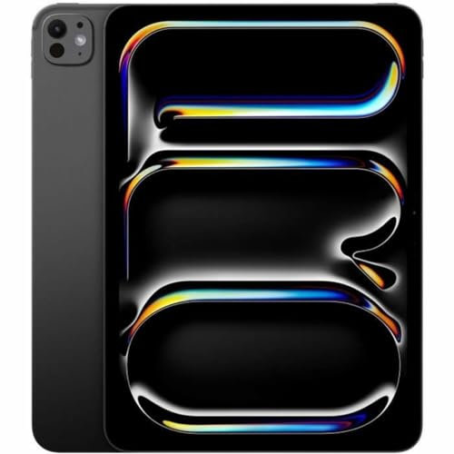 Apple iPad Pro 11-inch (M4): Ultra Retina XDR display, 1TB, Landscape 12MP Front Camera/12MP Back Camera, LiDAR scanner, Wi-Fi 6E, Face ID, All-Day Battery Life, Nano-texture glass - Space Black