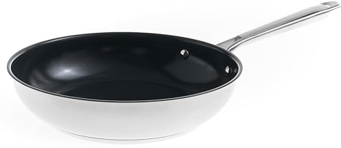 LACOR - 44328 - Cuisine Antihaft-Pfanne, Keramik, Antihaftbeschichtung Fusion Pro von PPG, geeignet für alle Herdarten, einschließlich Induktion und Backofen, 100% PFASfree, Ø 28 cm, Höhe 6,5 cm | PFOA-freie Antihaftbeschichtung; optimale Wärmeverteilung für gleichmäßiges und müheloses Kochen ohne Anhaften
