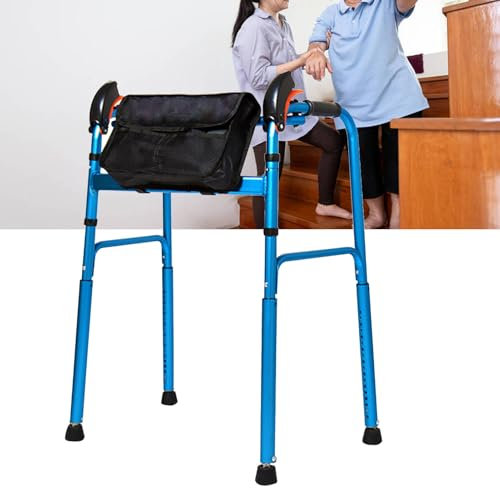 Joyfitness Klappbarer Gehhilfe-Klettertreppen-Standard-Gehhilfe-Aluminium, ermöglicht das einfache Auf- und Absteigen von Treppen, zusammenklappbares, leichtes Gehgestell für Senioren