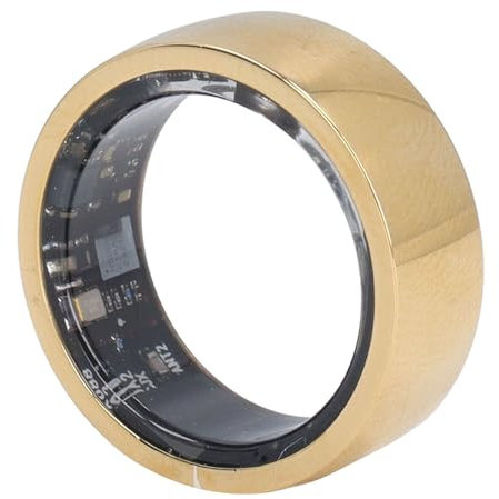 ASHATA Smart Ring, NFC Health Fitness Tracker-Ring Zur Überwachung von Fitness-Schrittzähler-Schlafdaten-APP, Schlaf-Tracking Tragbar, IP68 Wasserdichter Smart Health-Ring für Männer
